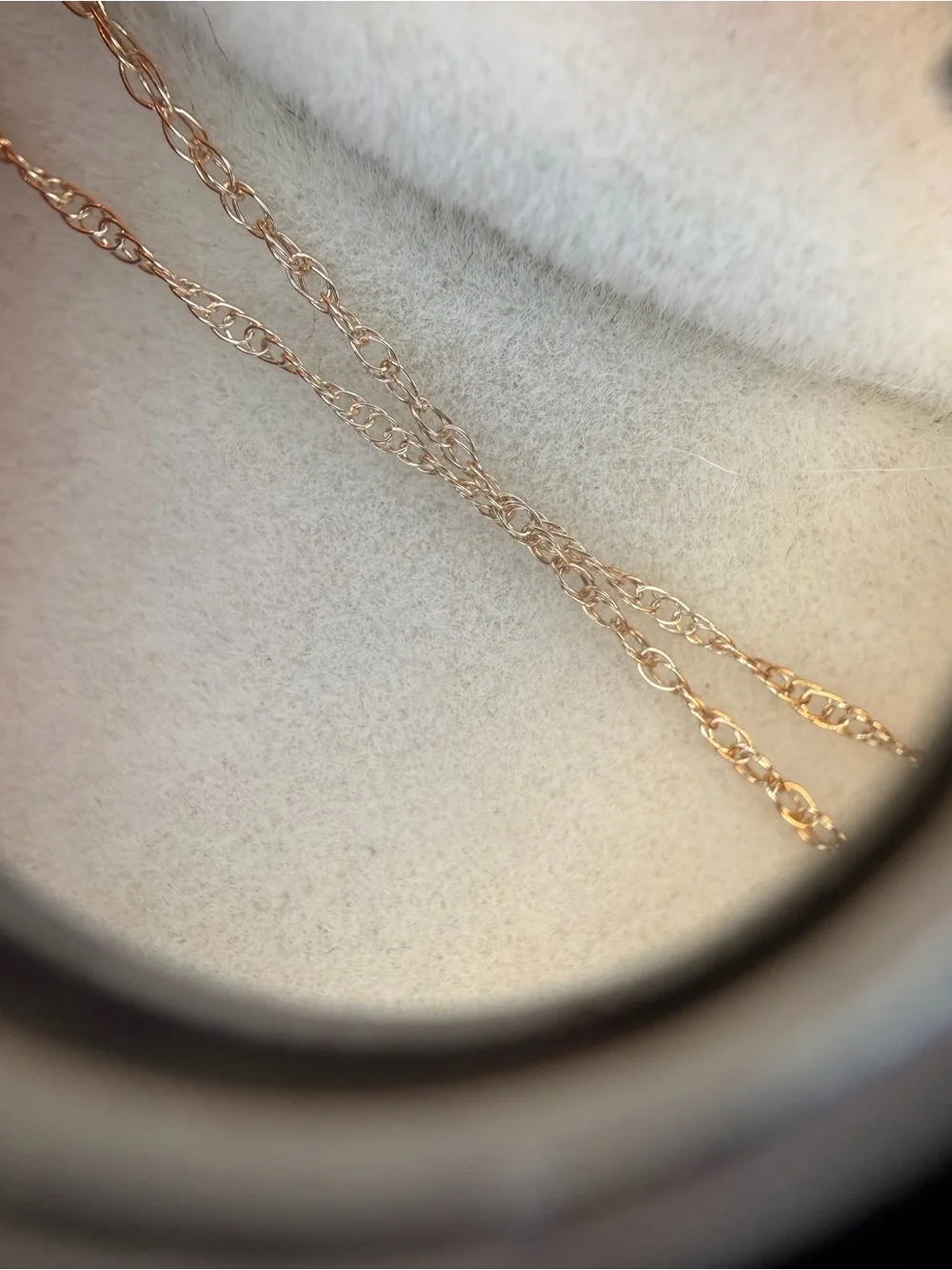 18” 10K chain - delicate (0.4g)